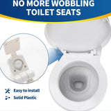 Maxbell Toilet Lid Hinges Fixtures Set Sturdy Replace Parts for Hotels Public Places