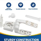 Maxbell Toilet Lid Hinges Fixtures Set Sturdy Replace Parts for Hotels Public Places