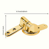 Maxbell Toilet Lid Hinges Sturdy Zinc Alloy Replacement for Hotels Public Place Home