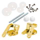 Maxbell Toilet Lid Hinges Sturdy Zinc Alloy Replacement for Hotels Public Place Home