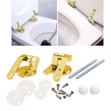 Maxbell Toilet Lid Hinges Sturdy Zinc Alloy Replacement for Hotels Public Place Home