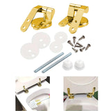 Maxbell Toilet Lid Hinges Sturdy Zinc Alloy Replacement for Hotels Public Place Home