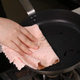 Maxbell Thick Lazy Rags Living Room Reusable Cleaning Cloth for Dishes Pot Appliance rose pink