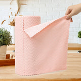 Maxbell Thick Lazy Rags Living Room Reusable Cleaning Cloth for Dishes Pot Appliance rose pink