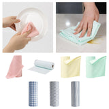 Maxbell Thick Lazy Rags Living Room Reusable Cleaning Cloth for Dishes Pot Appliance rose pink