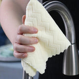 Maxbell Thick Lazy Rags Living Room Reusable Cleaning Cloth for Dishes Pot Appliance yellow