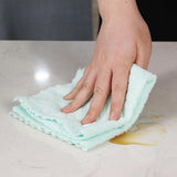 Maxbell Thick Lazy Rags Living Room Reusable Cleaning Cloth for Dishes Pot Appliance green