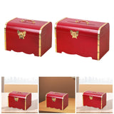 Maxbell Wooden Piggy Bank Wooden Saving Box for Children Gifts Home Decoration Party M