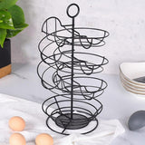 Maxbell Spiral Egg Dispenser Rack Eggs Container Egg Holder for Cabinet Counter Home