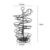 Maxbell Spiral Egg Dispenser Rack Eggs Container Egg Holder for Cabinet Counter Home