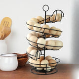 Maxbell Spiral Egg Dispenser Rack Eggs Container Egg Holder for Cabinet Counter Home