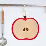 Maxbell Hand Towel Coral Velvet Hanging Kitchen Towel for Kitchen Bathroom Home Red