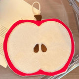 Maxbell Hand Towel Coral Velvet Hanging Kitchen Towel for Kitchen Bathroom Home Red