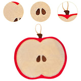 Maxbell Hand Towel Coral Velvet Hanging Kitchen Towel for Kitchen Bathroom Home Red