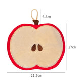 Maxbell Hand Towel Coral Velvet Hanging Kitchen Towel for Kitchen Bathroom Home Red