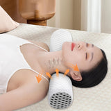 Maxbell Buckwheat Pillow Neck Pillow Soft Sleep Pillow for Apartment Hotel Men Women White