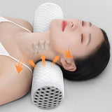 Maxbell Buckwheat Pillow Neck Pillow Soft Sleep Pillow for Apartment Hotel Men Women White