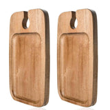 Maxbell Wine Appetizer Plates Wooden Cheese Board for Cocktail Party for Bar Wedding