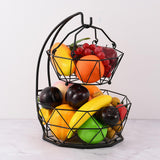 Maxbell 2 Tier Storage Stand Countertop Fruit Basket for Counter Kitchen Bread Snack