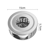 Maxbell Stainless Steel Tea Warmer Hollow Tea Heating Base for Household Cafe Travel