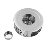 Maxbell Stainless Steel Tea Warmer Hollow Tea Heating Base for Household Cafe Travel