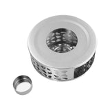 Maxbell Stainless Steel Tea Warmer Hollow Tea Heating Base for Household Cafe Travel