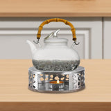 Maxbell Stainless Steel Tea Warmer Hollow Tea Heating Base for Household Cafe Travel