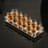 Maxbell Shots Glass Cup Stand Desktop Drinkware Wine Cup Rack for Kitchen KTV Events Type C