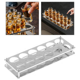 Maxbell Shots Glass Cup Stand Desktop Drinkware Wine Cup Rack for Kitchen KTV Events Type C
