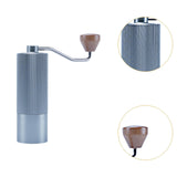 Maxbell Manual Coffee Bean Grinder Sturdy Stainless Steel for Travel Camping Outside gray