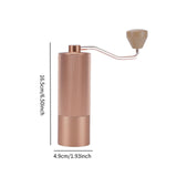 Maxbell Manual Coffee Bean Grinder Sturdy Stainless Steel for Travel Camping Outside gold