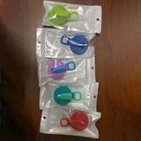 Maxbell Soda Can Lid with Straw Easy to Use Silicone Press to Seal for Standard Cans blue green