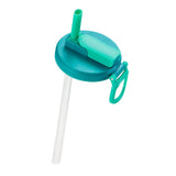 Maxbell Soda Can Lid with Straw Easy to Use Silicone Press to Seal for Standard Cans blue green
