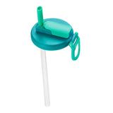 Maxbell Soda Can Lid with Straw Easy to Use Silicone Press to Seal for Standard Cans blue green