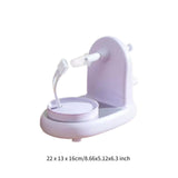 Maxbell Hand Crank Fruit Peel Stainless Steel Pear Corer for Home Dining Room Travel Violet