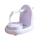 Maxbell Hand Crank Fruit Peel Stainless Steel Pear Corer for Home Dining Room Travel Violet