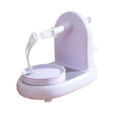 Maxbell Hand Crank Fruit Peel Stainless Steel Pear Corer for Home Dining Room Travel Violet