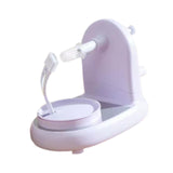 Maxbell Hand Crank Fruit Peel Stainless Steel Pear Corer for Home Dining Room Travel Violet
