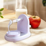 Maxbell Hand Crank Fruit Peel Stainless Steel Pear Corer for Home Dining Room Travel Violet