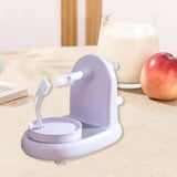 Maxbell Hand Crank Fruit Peel Stainless Steel Pear Corer for Home Dining Room Travel Violet
