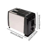 Maxbell Electric Toaster Automatic 650W 2 Slice Toaster Machine for Puff Bread Toast