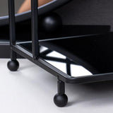 Maxbell Bathroom Countertop Organizer Double Layer Sturdy for Desktop Kitchen Office black