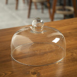 Maxbell Cake Stand with Glass Dome Dish Bread Display for Festive Party Hotels Shops M