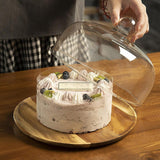 Maxbell Cake Stand with Glass Dome Dish Bread Display for Festive Party Hotels Shops M