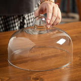 Maxbell Cake Stand with Glass Dome Dish Bread Display for Festive Party Hotels Shops L