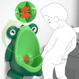 Maxbell Frog Standing Potty Trainer Urinal Urinals Toilet Training for Boys Toddlers green