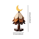 Maxbell Wooden Tree Coasters Housewarming Gift Wooden Trivets for Pan Hot Pot Teapot yellow moon
