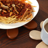 Maxbell Wooden Tree Coasters Housewarming Gift Wooden Trivets for Pan Hot Pot Teapot blue moon