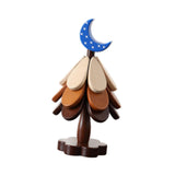 Maxbell Wooden Tree Coasters Housewarming Gift Wooden Trivets for Pan Hot Pot Teapot blue moon