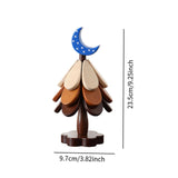 Maxbell Wooden Tree Coasters Housewarming Gift Wooden Trivets for Pan Hot Pot Teapot blue moon